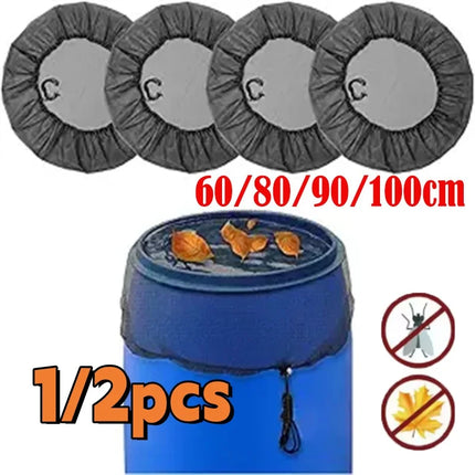 2/1pcs Mesh Cover Netting for Rain Barrels Water Collection Buckets Tank Raindrop Harvesting Tool Anti-Mosquito Water Protection