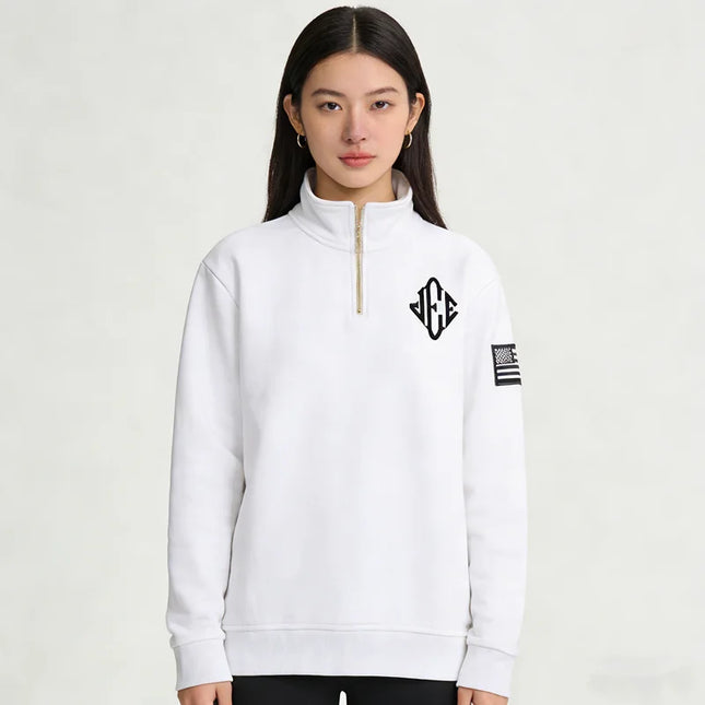 American Fashion Trend Selling Spot Pattern Embroidered Hoodie Women Street Y2K New Hip Hop Retro Loose Sweatshirt Unisex Hoodie