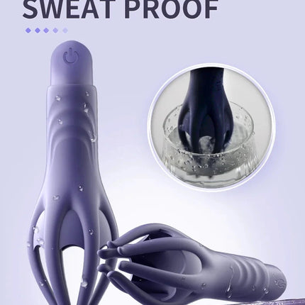 Powerful Vibrating Glans Trainer for Men Masturbator Penis G Spot Soft Fingertip Prolong Endurance Massage Vibrator Erotic Toys- VIBRATEUR