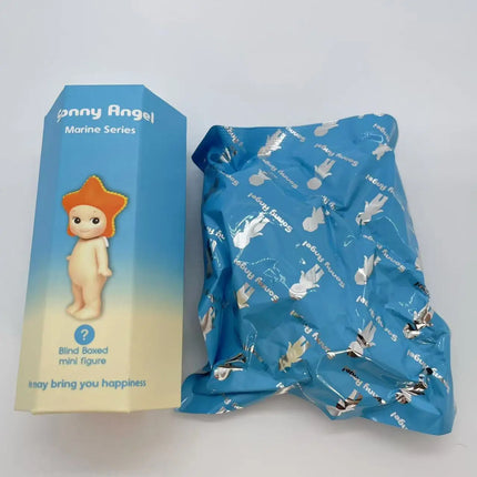 Sonny Angel Mini Figure  New Marine Series Blind Box  Toy for Girl Starfish Blowfish Manta Penguin Shell SAS65383