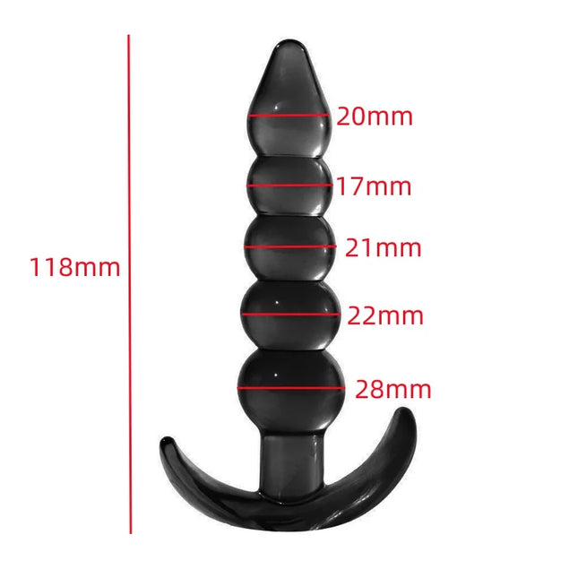 Butt Plug Silicone Anal Plug Prostate Massager Stimulator Adult Supplies Dilator Anus Beads Sex Toys For Women Man Gay Ass Tail