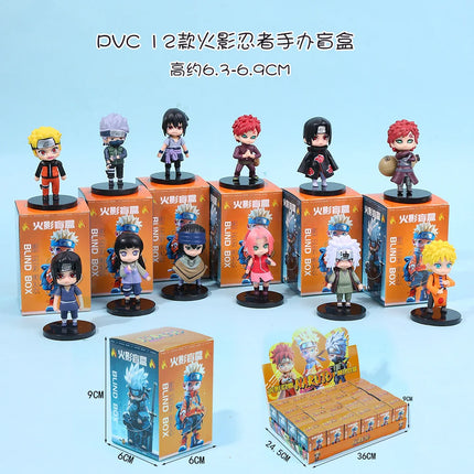 Naruto Blind Box Random Character Anime Mystery Figure Set Q Version Mini Collectible Toys for Kids Desktop Decor Gifts