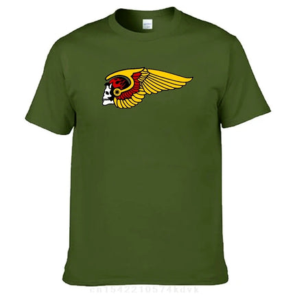 H-Helles T-Shirt Summer Popular Logo A-Angeles Y2K Casual T-Shirts Cotton Novelty T-Shirt For Men Short Sleeve Design Tops