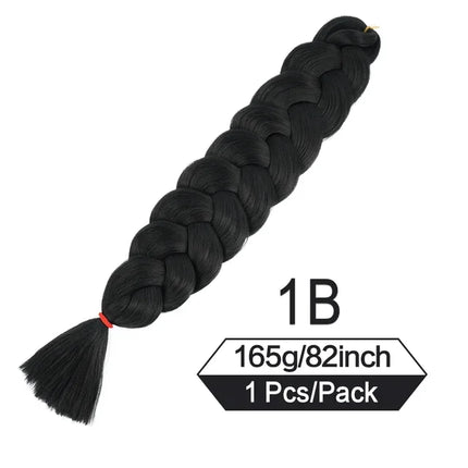 2026 82 Inch Long Jumbo Braiding Hair Synthetic Braids Crochet Hair Extensions 165g Pre Stretched Braid Wholesale For  Women