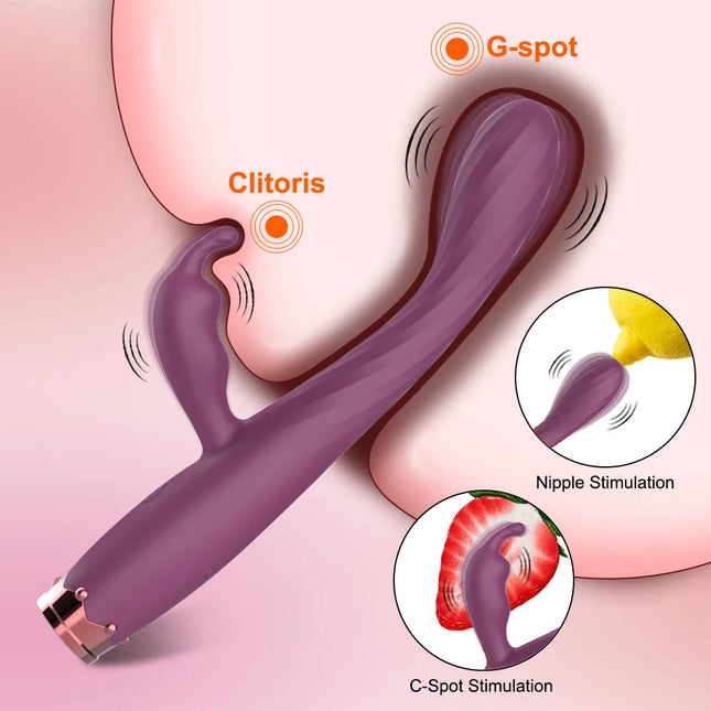 Beginner G-Spot Vibrator for Women, Vagina Rabbit Vibrator, Clitoris Stimulator, Female Masturbator, Adult Product, Sex Toy for Women