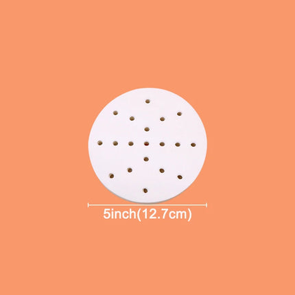 New Air Fryer Paper Special For Baking Kitchen Food Oil-proof Double-sided Silicone Oil Paper Non-Stick Steamer Pad Mat Papers