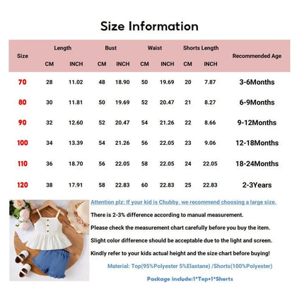 Baby Girl Daily Clothes Outfits Sleeveless Suspender Soft Hollow Top+Shorts 2pcs Summer Clothing Set for Toddlers Girl 0-3 Years