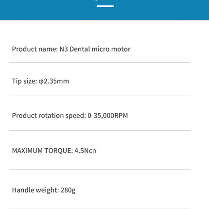 Dental 35000 RPM E Type Polishing Micro Motor Handpiece for Dental Lab N3 New Marathon Polisher +  Handpiece 35K rpm handle