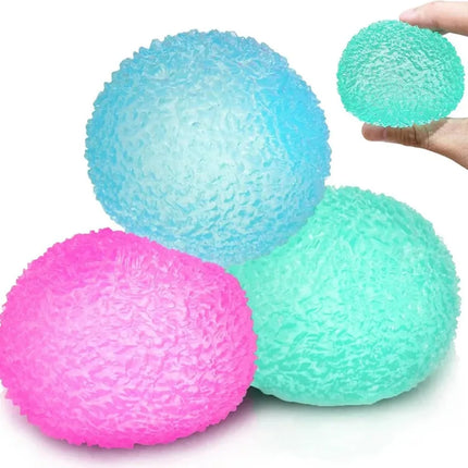 1Pc Squishy Multicolor Texture Ice Ball Squeeze Toy for Adult Soft Pinch Pop Fidget Toys Children Halloween Christmas Gifts