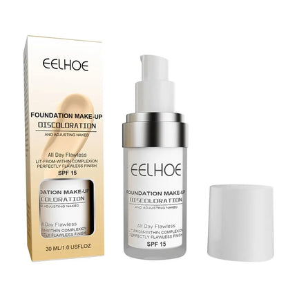 EELHOE Color Changing Liquid Foundation Moisturizing Waterproof No Creasing No Separation Concealer Makeup Products Wholesale
