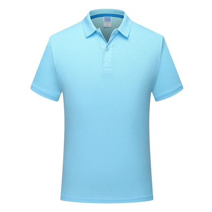 Sports quick-drying polo shirt Custom printed logo lapel cheap advertising T-shirt Marathon running embroidered pattern diy