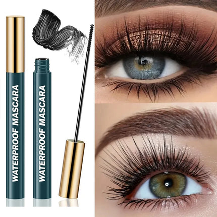 4D Mascara, Black, Waterproof, Ultra-Long, Volumizing, Long-Lasting Smudge-Proof, Perfect Festivals and Special Occasions
