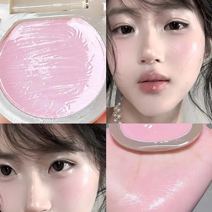 Little Bear Water Light Multi Purpose Cream Korean Makeup Milk Pink Purple Blush Brighten Face Rubores Rouge Juice Cute Makeup