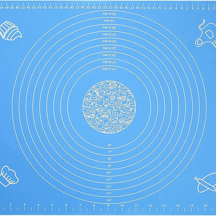 Food gradePlasticRolling Mat with Measuring Tool Non slip Kneading Mat, Easy To Clean Non stick Baking Mat ReusableBakingUtensil