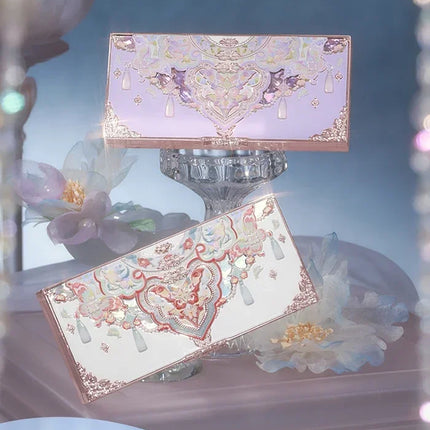 Flower Knows Butterfly Cloud Collar Collection Makeup 6Colors Eyeshadow Matte Fine Shimmer Pearl Glitter Eye Face Palette