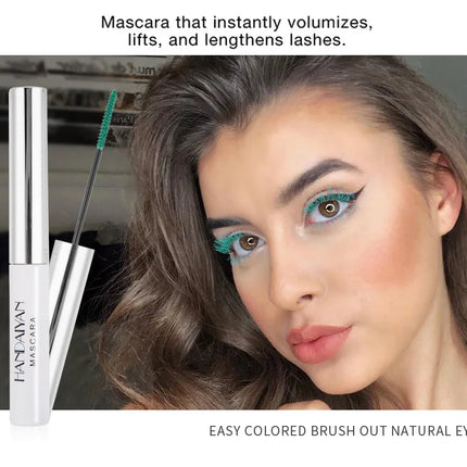 12 Color Mascara Waterproof Fast Dry Eyelashes Curls Extension Festival Make-Up Eyelashes Blue Red Purple Black White Mascara