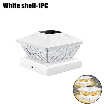 Outdoor Waterproof Villa Gate Fence Light Solar Light Outdoor Villa Column Lamp Fence Gate Pillar Head Led Lamp For House Garden