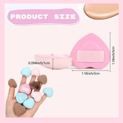 5/10/20Pcssuper Soft Cotton Candy Makeup Puff Necessary Wet Dry Use Air Cushion Powder Puff Multifunction Portable Makeup Sponge