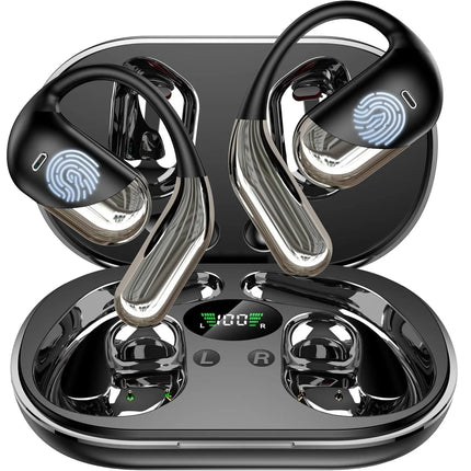 144 Languages AI Translation Earbuds,Bluetooth 5.4 Headphones Translator,Smart Mode Touch Screen Real-Time Earphones Fit Work