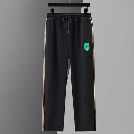 Big Size 10XL Tracksuit Pants Men Straight Fit Wide Leg Track Suit Trouser Male Spring Autumn Baggy Plus Large Elastic Loose 2pc