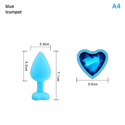 Silicone Anal Plug 3 Sizes Heart Soft Butt Plug Sexy Toy Prostate Massager For Women Men Couples Adult Game