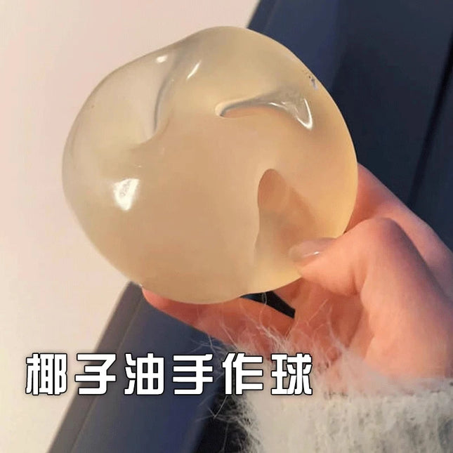 Blue Maltose Squishy Toys Stress Relief Sensory Fidget Toy Soft Simulated Transparent Blue Maltose Slow-Rebound Decompression Toy