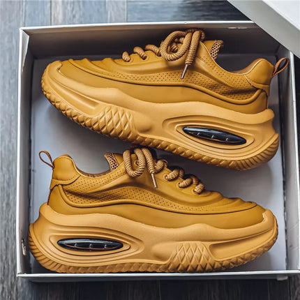 Men's Casual Sports Shoes, Fashionable Thick-Soled Skateboarding Shoes, Trendy and Comfortable Men's Outdoor Shoes