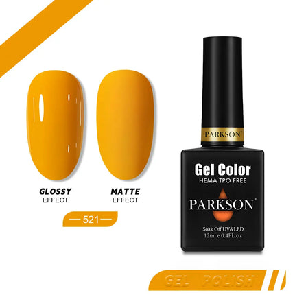 Parkson 12ml Nail Gel Polish TPO HEMA Free Glitter Semi Permanent Soak Off UV LED Long Wear Ultra Diamond Top Coat Varnish