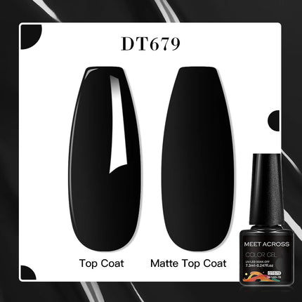 2pcs Pink Black Gel Nail Polish Set HEMA TPO FREE Semi Permanent Soak Off UV Gel Varnish Nail Supplies For Manicure DIY Nail Art
