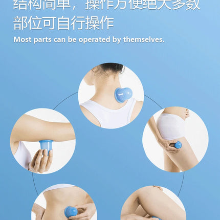 Silicone Vacuum Cupping Massage Jars Anti Cellulite Massage Facial Suction Cups Face Neck Lift Skin Scraping Guasha Anti Wrinkle