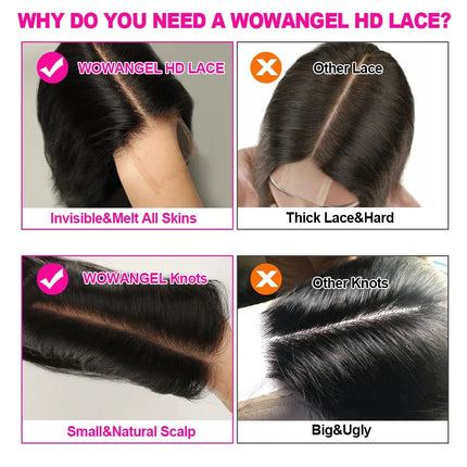2x6 HD Lace Closure Only Body Wave Human Hair Pre Plucked Skinlike Deep Parting Kim K Closure Invisible Swiss Lace Remy Hair