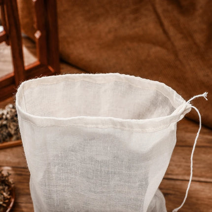 5 PC 100% Cotton Cloth Bag Spice Strainer Mesh Filter Herbal Ball Kitchen Cooking Tools Colander Bag