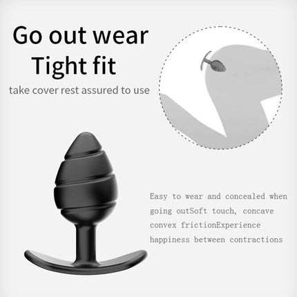 Silicone Anal Plug Soft Butt Plug with Metal Ball Rolling Massage for Women Male Erotic Massager Dildo Vibrator Anal Toys Adult
