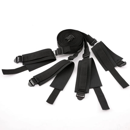 Bed Bondage Restraint Set Adjustable Wrist Ankle Cuffs Comfortable Couples Handcuffs Adult Sex SM Game Lover Intimate Play Kit