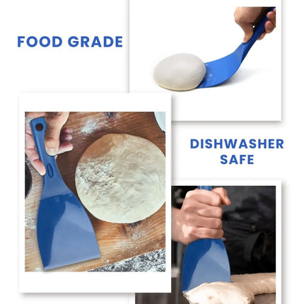 Flexible Pizza Dough Scraper Spatula Pizza Dough Cutter Tools And Accessories Dough Spatula for Pizza with Hanging Bracket