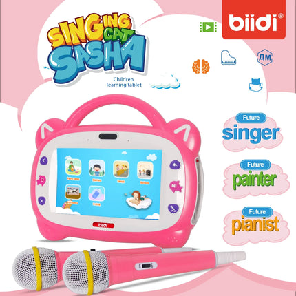 Russian-English Bilingual Children's Learning Tablet Karaoke Learning Machine Birthday Gift for Boys and Girls