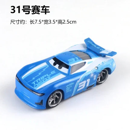 All Style Pixar Cars Metal Diecast Cars Model Lightning McQueen Alloy Car Number 4.19.28.36.51 101 Racing Series Toy