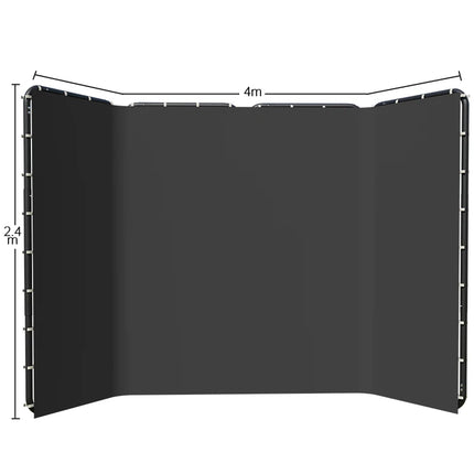 2.4x4m Background Frame Green Screen Wall Foldable For Tiktok Live Photo Studio Kit Chromakey Green Screen Frame
