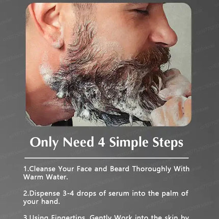 Beard growth essence. It helps your beard grow quickly, and is a must-have for mature men. It makes you look more manly and is e