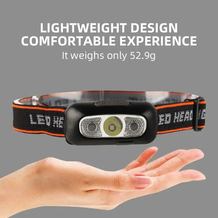 Flashlight Mini Keychain Light Work Light Rechargeable Lamp Super Bright Portable Lanterns LED Sensor Headlamp Fishing Camping
