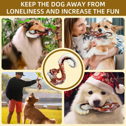 Indestructible Dog Chew Toy Nylon Rabbit Shaped Dog Chew Toy Beef Flavor For Medium And Large Dogs(30-120lb) Strong Chewing