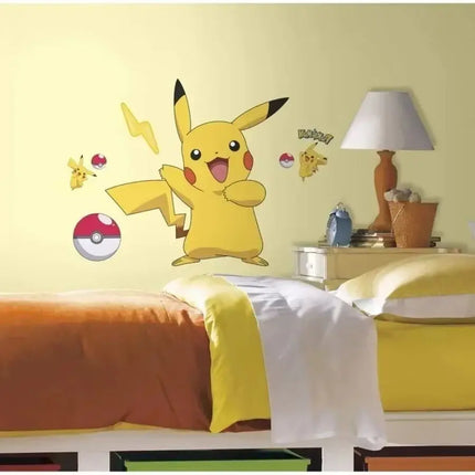 TAKARATOMY Pokémon Anime Character Stickers, Wall Decals, Bedroom Wallpaper, Decorative PVC DIY Christmas Stickers, Toys