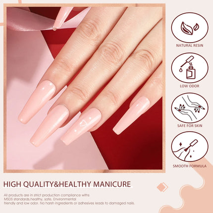 6pcs/kit VENALISA Valentine's Day Collection Lovely Pink Nails HEMA FREE TPO FREE Soak Off UV LED Semi Permanent Set Gel Varnish