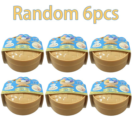Glitter Dumpling Mystery Box: 6 Colors Random Stress Balls, Aesthetic Desktop Sensory Toy, Creative Office Fidget Gift