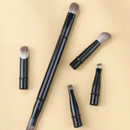 6-Pack Portable Makeup Brush Replacement Brush Head Nose Shadow Brush Travel Set