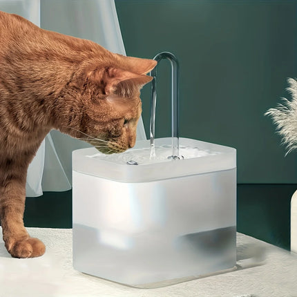 1.5L Cat Water Dispenser Automatic Circulating Flow Water Dispenser Live Water Drinking Fountain Cat and Dog Water Bowl Feeding Bowl