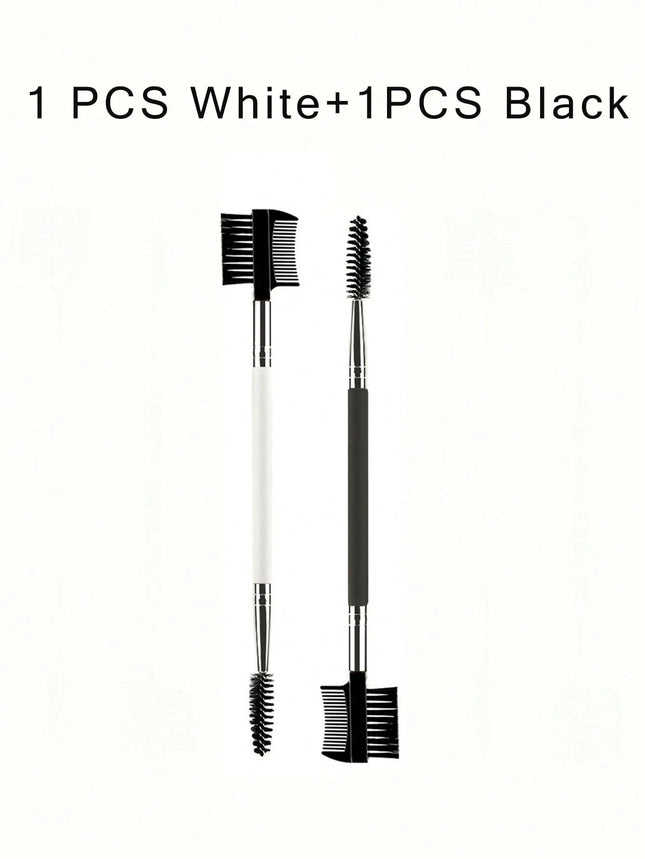 1/2/5PCS 3 Head Eyebrow Eyelash Shaper Double Head Brush Makeup Grooming Tool Cosmetic With 3 Different Spoolie Brushes