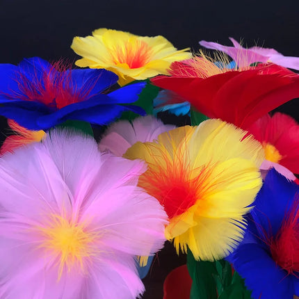 Wand to Four Flower Appearing Flowers in Four Vases Close Up Illusion Magic Tricks Gimmick Props Mentalism Classic Toys Magic
