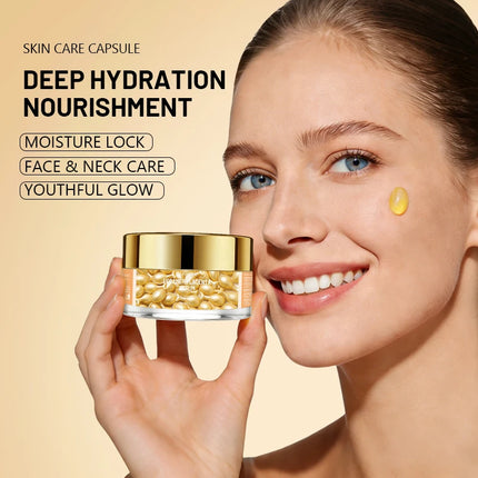 30 /60/120 Capsules Vitamin E Face Deep Moisturizing Capsule Essence, Hydrates and Smooths Skin, Deep Hydration Reduce dullness