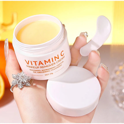 Vitamin C Cleansing Balm Easily & Effectively Remove Makeup Deeply Cleanses Nourishes Skin Refreshed & Non-greasy Cleansing Balm